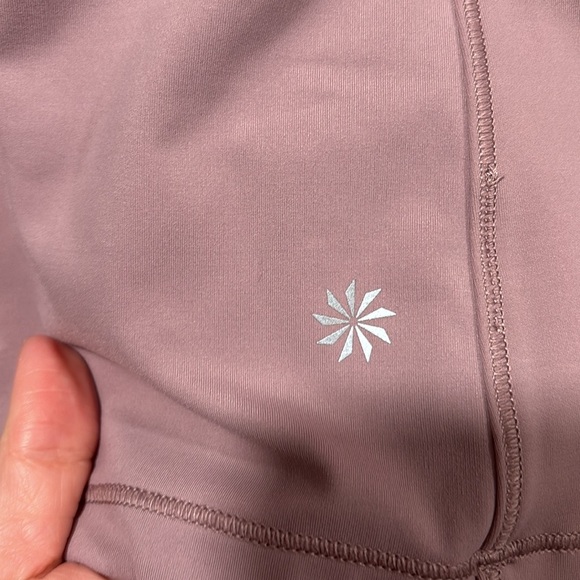 Athleta Rainier mauve half zip pullover top size L - Picture 13 of 14